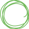 Groen getekend cirkeltje